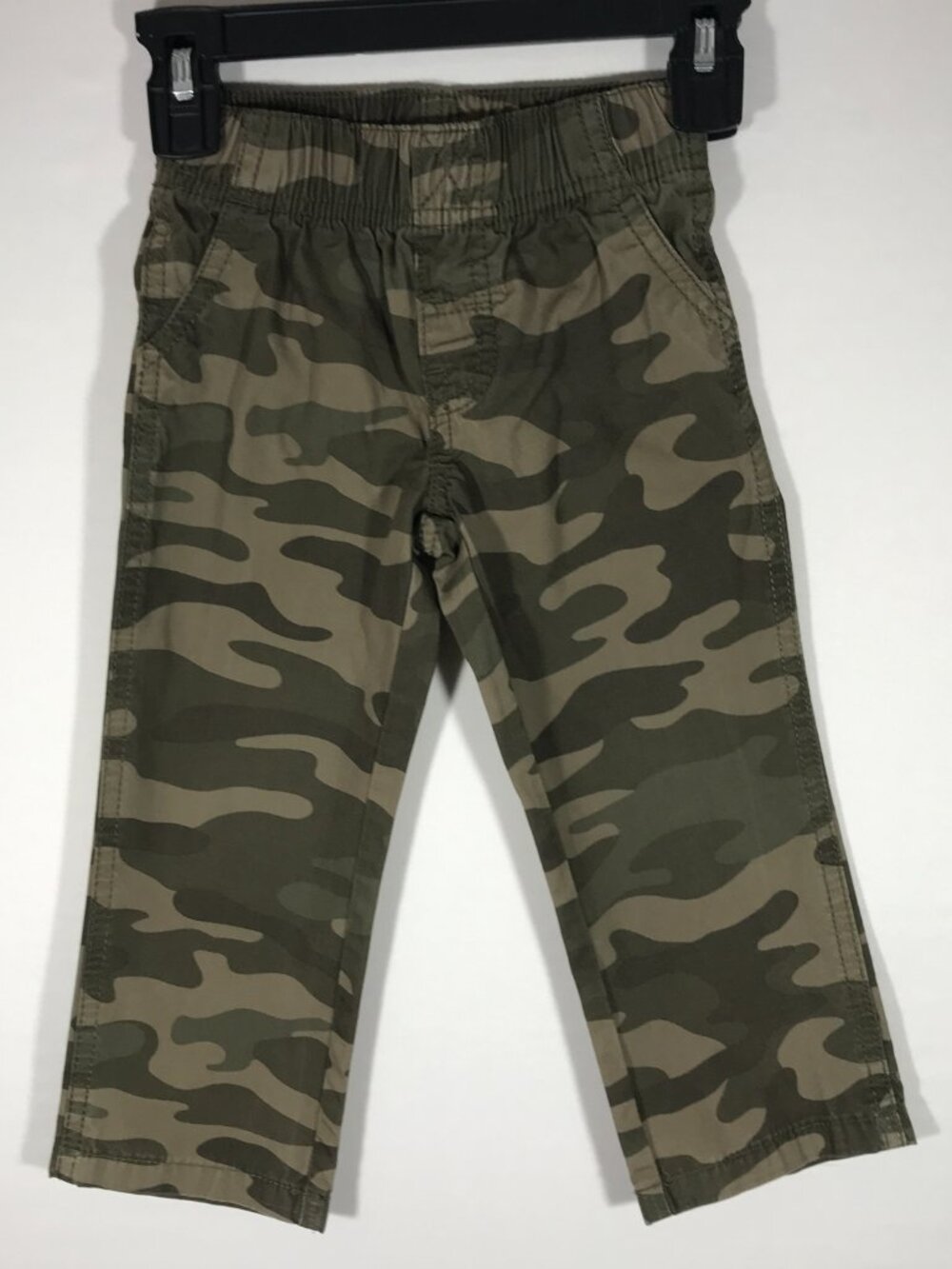 Carter's Boy's 2T Green Camo Elastic Waist Pull On Pants